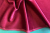 142cm wide BURGUNDY Cotton Dressmaking Velvet / Velveteen - Light Weight - 230 gsm - 142 cms