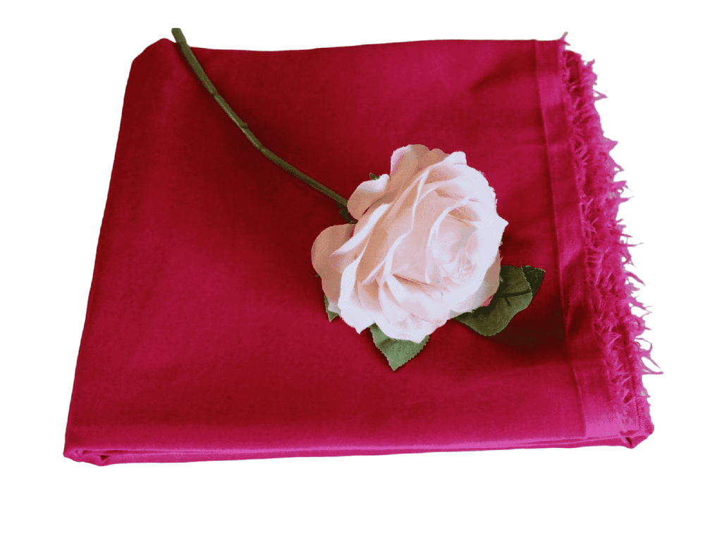 Rose Cotton Velour Fabric