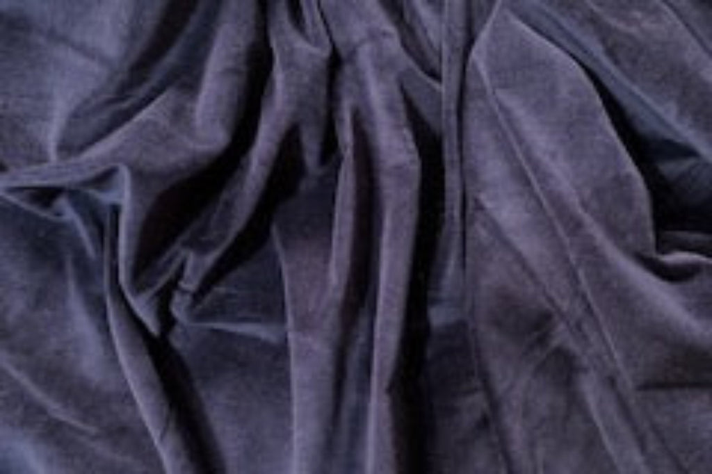 142cm wide NAVY BLUE Cotton Dressmaking Velvet / Velveteen - Light Weight - 230 gsm - 142 cms Wide Blue Green